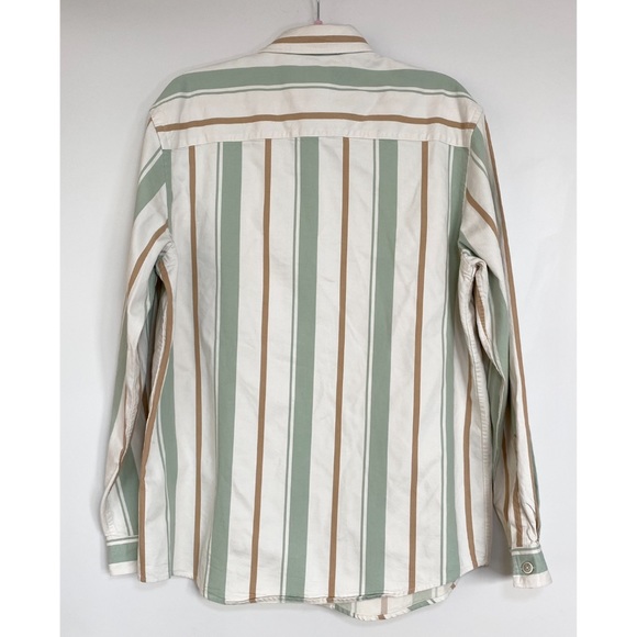 Zara Striped Button Down Long Sleeve Shirt - Picture 2 of 6